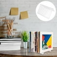 thumbnail image 2 of MIANGASTORE CD Storage Rack Iron Hollow Triangle Document Book CD Display Rack Organizer, 2 of 5