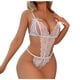 thumbnail image 1 of Moda para mujer Lencería sexy Mallas Encaje Flores Hueco Sexy Tirantes Mono de malla transparente Fridja nalpqowj43053, 1 of 9