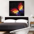 thumbnail image 2 of ARTCANVAS Abstract Rainbow Butterfly Wings Insect Canvas Art Print - Size: 36" x 36" (0.75" Deep), 2 of 9