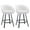 White - Set of 2, variant on Zesthouse 26.4" Counter Height Swivel Bar Stools Set of 2, Sherpa Barrel Bar Stools with Backs, Modern Boucle Counter Stools for Pub Kitchen Island, Black