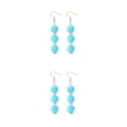 thumbnail image 1 of Pendientes de gancho trenzado Qarigey 2Conjunto Azul para niñas y adolescentes, 1 of 6