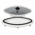 thumbnail image 2 of Marine Hatch Porthole Window, Tempered Glass Boat Portlight Window Oval   Transparent  For RV, 2 of 8