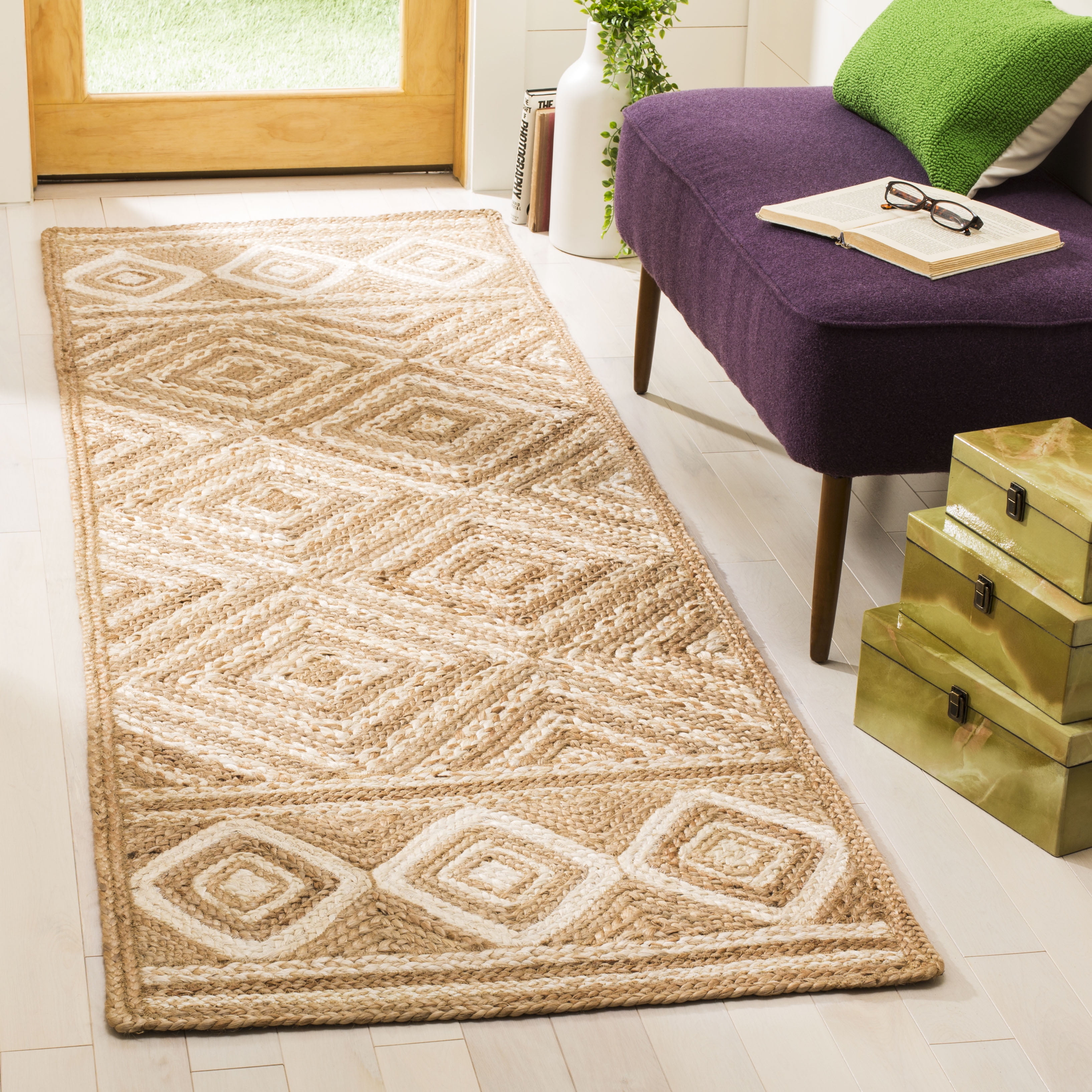 Safavieh Natural Fiber Davina Geometric Braided Area Rug or Runner