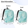 thumbnail image 4 of Balery Blue Marble Vintage Canvas Backpack for Men and Women - Large Capacity, Durable Travel Laptop Bag for School, Work, Hiking, and Outdoor Activities, 4 of 7