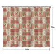 thumbnail image 5 of Pioneer Flower Floral Print Pattern Shower Curtain 84"x72", Bathroom Decorative Shower Curtain Set with 12 Hooks, Waterproof Washable, 5 of 6
