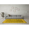 thumbnail image 3 of Ahgly Company Machine Washable Indoor Rectangle Oriental Yellow Traditional Area Rugs, 2' x 4', 3 of 4