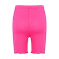 thumbnail image 2 of Manyakai Toddler Girls 6 Pack Dance Shorts Bike Shorts Solid Elastic Waist Ruffle Gymnastics Rose 150, 2 of 3