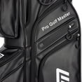 thumbnail image 3 of PGM 14‑Way Silent Golf Cart Bag for Men & Women, Premium Black Microfiber Leather Waterproof Golf Bag, 3 of 10