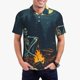 thumbnail image 1 of Fotbe Moonlit Skeleton Campfire Camiseta Polo de Golf para Hombre con Estampado – Camisa Deportiva Transpirable con Cuello Abotonado-Small, 1 of 6
