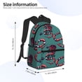 thumbnail image 2 of Disketp Snake And Rose Mochila Ligera Clásica con Múltiples Bolsillos, Mochila Casual para Hombre y Mujer, Ideal para Escuela, Trabajo y Viajes, 2 of 6