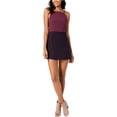 thumbnail image 1 of Vestido ajustado con bloques de color para mujer de French Connection, Púrpura, 8, 1 of 1