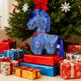 thumbnail image 6 of 2026 Blue 11.8" Horse Stuffed Animal, New Year Plush-Mascot Statue, Plush Tabletop Ornaments for Chinese New Year Spring Festival Gift Blessing Souvenir Home Office Tabletop Decors, 6 of 6
