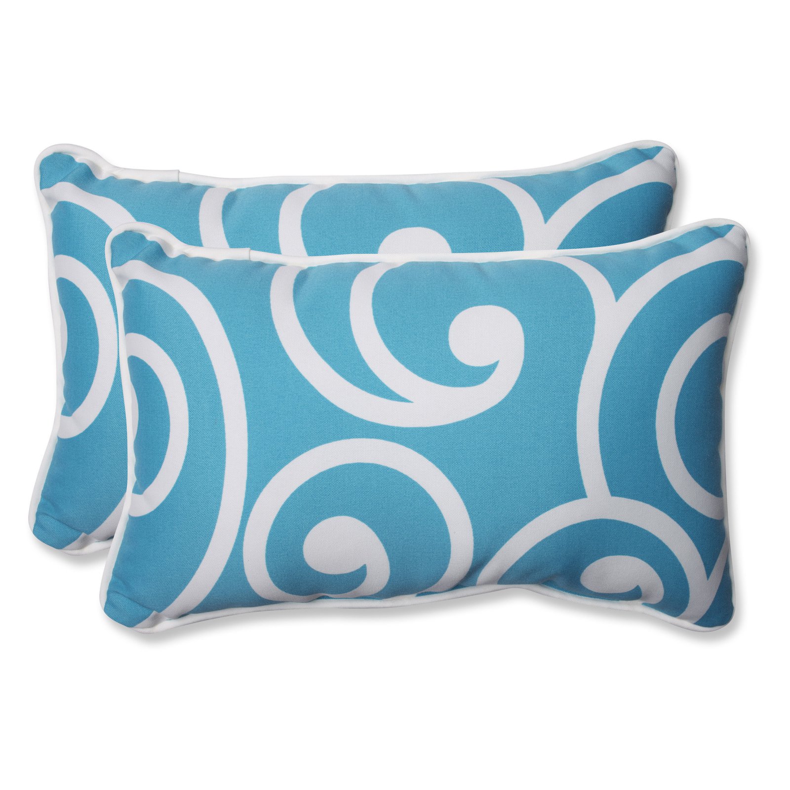 Pillow Perfect Outdoor/ Indoor Best Turquoise Rectangular Throw Pillow
