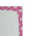 thumbnail image 2 of Pink Fitted Sheet, Vertical Hexagonal Shapes with Dots Inside Tied with Lines Geometric Vibrant, Soft Decorative Fabric Bedding, Queen Size, Pink White Baby Blue, by Ambesonne, 2 of 2