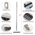 thumbnail image 2 of Floor Scrub Brush Floor Scrubber 3 In 1 Floor Scrub Brush With Long Handle 120° Rotating Shower Floor Scrubber Household Cleaning Brush For Bathroom Kitchen, 2 of 8