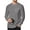 Grey, variant on Long Sleeve Men Shirts Crew Neck Waffle Shirts for Men Lightweight Men T shirts with Pocket