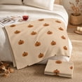 thumbnail image 3 of Decorative Flannel Blanket, 39.4 X 59.1 inch Cozy Cover with a Soft Touch, Portable Accent for Bedroom Living Room Sofa and Restful Lounging, Versatile Decorative Accent, C, 3 of 5