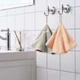 thumbnail image 5 of 4 Hanging Hand Towels with Hanging Loop - Absorbent - Coral Fleece - Soft and Thick - Round Hand Towels (4 Colors-A), 5 of 5