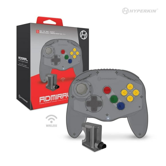 Hyperkin Admiral Premium Bluetooth Controller for N64® (Space Black)