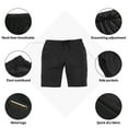 thumbnail image 4 of RELLECIGA Men's Black Swim Trunks Quick Dry Board Shorts with Pockets Bathing Suits Size X-Large, 4 of 7