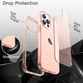 thumbnail image 2 of JETech Glitter Case for iPhone 13 Pro Max 6.7-Inch, Bling Sparkle Shockproof Phone Bumper Cover, Cute Sparkly for Women and Girls (Rose Gold), 2 of 7