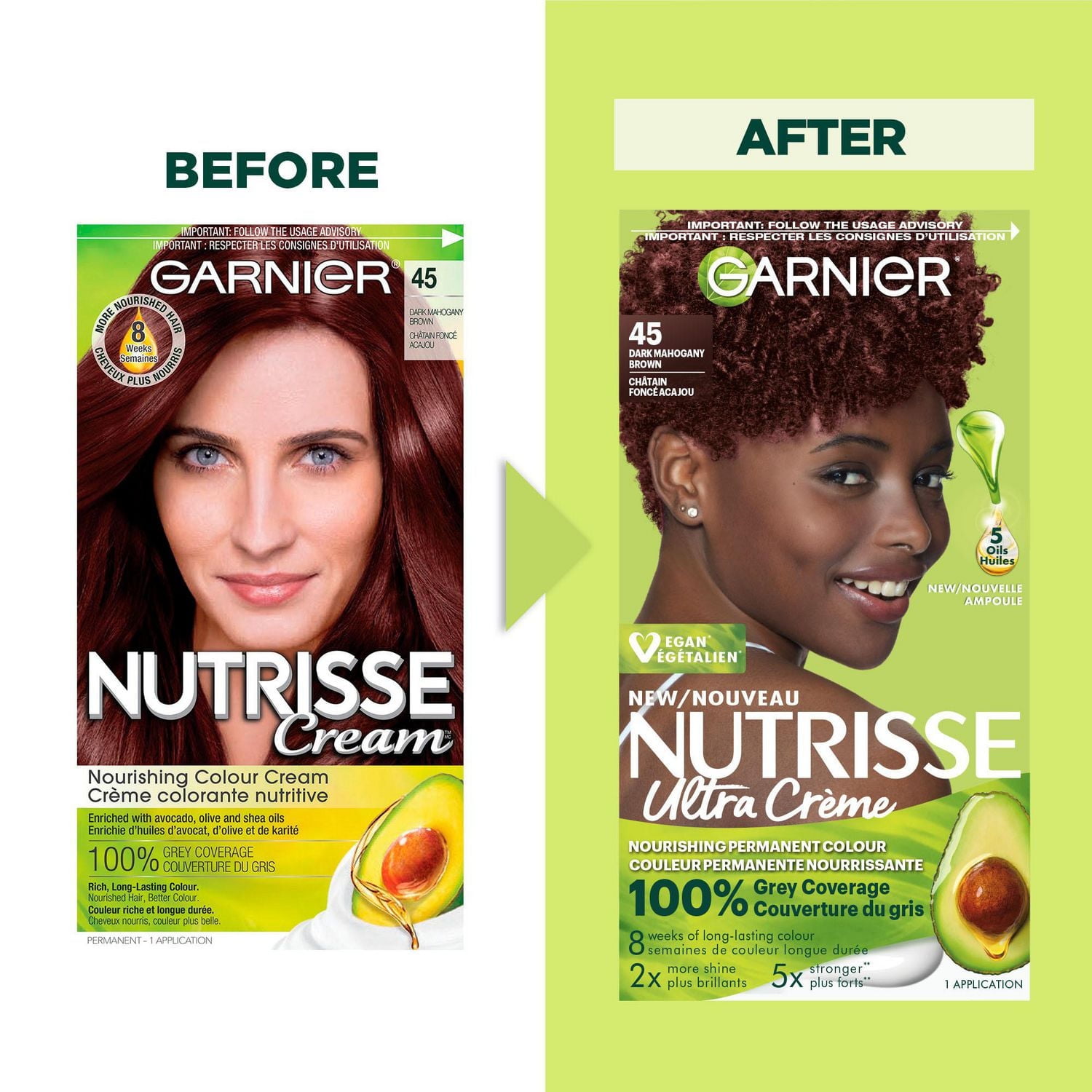Garnier Nutrisse Ultra Crème, Coloration Permanente, Longue-Durée, 1 unité
