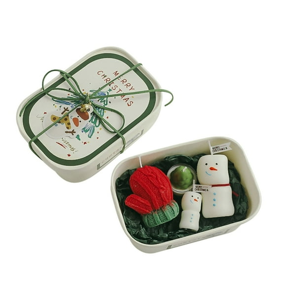 Set de regalo de velas aromáticas navideñas | Velas perfumadas navideñas en frasco | Velas de cera de soja hechas a mano para decoración navideña, regalos y aromaterapia | Set de 3