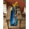 thumbnail image 5 of Nature Forest Table Runner 72 Inches, Blue Sky Mountain Stone Lake Landscape Bed Runner Dresser Scarves Tabletop for Indoor Outdoor Parties/Ceremony/Banquet, 16" x 72", 5 of 8