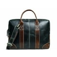 thumbnail image 2 of Slip pour Ordinateur Portable en Cuir Vert et Brun Bicolore, 2 of 4