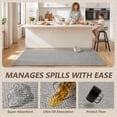 thumbnail image 3 of VUNATE Kitchen Rugs 20"x47" Herringbone Woven Non-Slip Kitchen Mat, Washable Absorbent Floor Rug with Durable Backing, Soft Low Profile Kitchen Rug for Sink Area, Entryway, Laundry Room Gray, 3 of 7