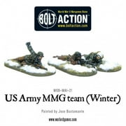 Warlord Games - US Army MMG team (Winter) - 28mm Bolt Action Wargaming Miniatures