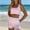 B1 Pink, variant on GILIGEGE Womens Striped Workout Set Two Piece Yoga Sets Activewear,Stretchy Soft Activewear Sets,2 Piece Summer Matching Set,Sport Bra and High Waisted Biker Shorts with Pocket for Gym Blue L