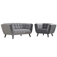 thumbnail image 2 of Modway Bestow 2 Piece Velvet Upholstered Loveseat and Armchair Set, Multiple Colors, 2 of 5