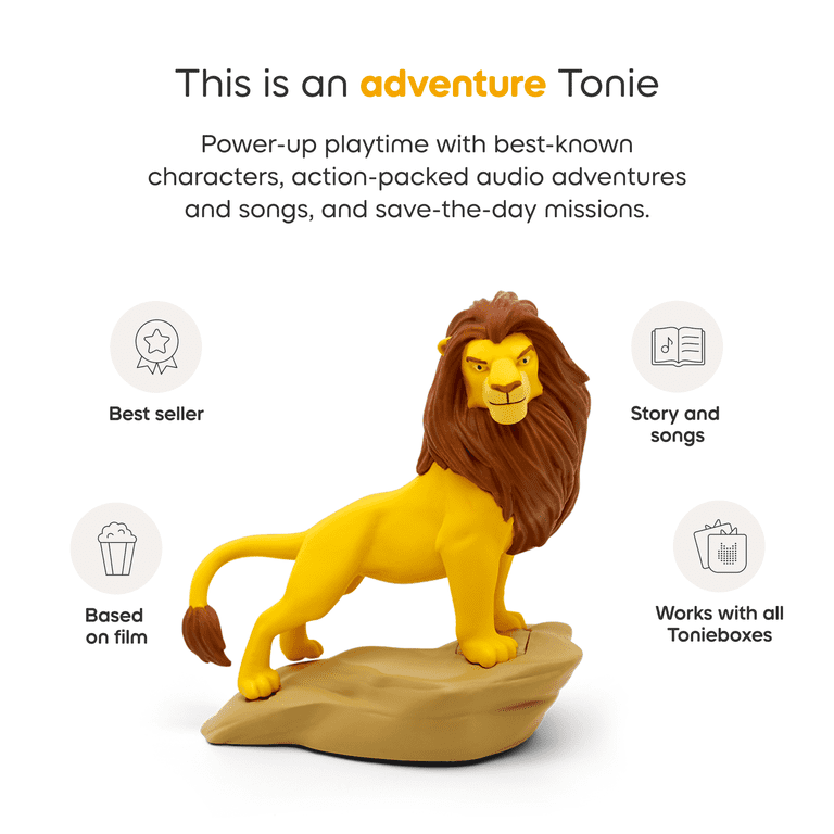 Tonies Disney The Lion King Audio Play Figurine for Kids, Portable