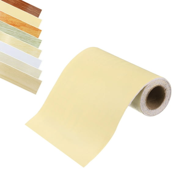 Wood Grain Tape, 2" x 16Ft Self-Adhesive Wood Grain Repair Tape Wood Colored Tape Repair Patch (Bright Yellow)