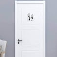 thumbnail image 2 of Piernas cruzadas (estilo 1 plateado) Divertidos accesorios para puertas de baño, inodoro, baño, letrero con símbolo, juego de espejos para el hogar, la oficina y el trabajo, moda extraíble, lindo hom, 2 of 4