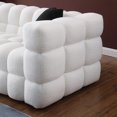 thumbnail image 7 of 5-Seater Sofa, 84.3/62.2 Inch Boucle Sofa, Upholsteried Marshmallow Sofa, White, 7 of 7