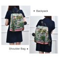 thumbnail image 4 of FORMRS Women's Travel Backpack Purse Anti-Theft Hidden Pockets Casual Shoulder Bag, Window Plants, 4 of 7