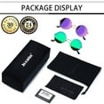 thumbnail image 5 of Joopin Hippie Round Sunglasses for Women Men Circle Sun Glasses UV400 Protection(Mirrored Green+Mirrored Purple), 5 of 8
