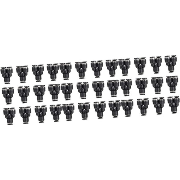 36 Pcs Tracheal Connector Three-way Tube Fittings Quick Connector Hose Bib Splitter Y Connector Splitter Hoses Water Line Splitter Quick