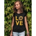 thumbnail image 2 of Tstars Love Sunflower Shirt: Womens & Girls Summer T-Shirt: Cute & Casual Summer T-Shirt - Soft & Comfy Cotton T-Shirt X-Large Black, 2 of 6