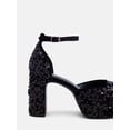 thumbnail image 4 of No Boundaries Women's Platform Dress Sequin Heels, 4 of 6