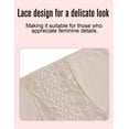 thumbnail image 6 of 3-Pack Women's Tummy Control Lace Panties - High-Waisted Seamless Underwear for All-Day Comfort, 3 Skin, 4XL, 6 of 7