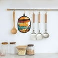thumbnail image 5 of Rocae Vintage Beach Sunset for Silicone Pot Holders, Oven Mitts Heat Resistant Hot Pads with Pockets,Non-Slip Bbq Baking Smoking Potholders ,7.5"x9.4", 5 of 7