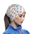 thumbnail image 6 of Neck Gaiter Face Cover Scarf, retro dots spots blots circle Soft Face Sun Mask Cover Scarf Headband Cooling Sweat Absorbing Bandanas Hiking Cycling Running, 6 of 7