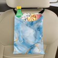 thumbnail image 5 of Yuyamidu Blue Marble Print Car Trash Bag for Car Back Seat Portable Car Trash Bag Bin Accessories for SUV Truck One-handed Strap Auto Garbage Bags, Vehicle Trash Bag, 2 Piece, 5 of 7