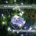 thumbnail image 3 of 2 Pack LED Fairy Lights, 33ft 100LEDs Battery Powered String Lights with Remote Waterproof Silver Wire Christmas Lights for Bedroom, Wedding Decorations,Cool White, 3 of 8
