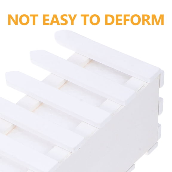 Dayesque Wooden Picket Fence Window Box Planter with Foam Insert for Artificial Flowers, Plants, Bonsai - Boho Home Decor