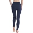 thumbnail image 3 of FEDTOSING Women's High Waisted Yoga Leggings 25" Navy Blue Workout Yoga Pants with Pockets,up to Size 2XL, 3 of 6