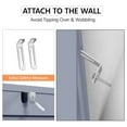 thumbnail image 6 of Over The Toilet Storage, Bathroom Organizer with Doors & Adjustable Shelf - 24.5"x9"x66", Gray, 6 of 9